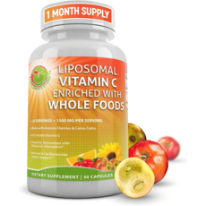 고함량 리포좀비타민C 1500mg 60정 아세롤라 체리함유 리포조말비타민C 빠른흡수 리포좀, 1개