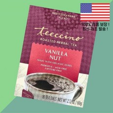 티치노 볶은 허브티 바닐라 넛 카페인 프리 티백 10개 2.12온스 60g Teeccino Roasted Herbal Tea Vanilla Nut Caffeine Free 10, 1