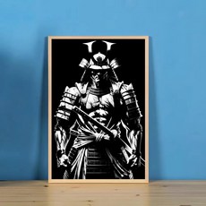 일본 사무라이 그림 서예 포스터 거실 장식 홈 캔버스, B. 30x45cmNoFrame