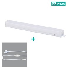 엘포스 LED SIMPLE 1200mm 티라인직부등 폭33 고휘도30W 고밝기 플리커프리 TS33 일자 좌우 연결 가능+3m 전원스위치 바디화이트, 주백색, 1개