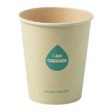 아이엠그리너 일회용 대나무 종이컵 6온스 180ml, 1개