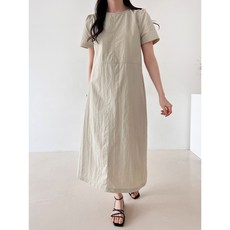 러비네 데일리 빅사이즈 바스락원피스 체형커버 루즈핏 여성 롱원피스 여름 임산부 원피스 임부복