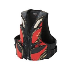 【百有釣具】 GAMAKATSU GM-2180 釣魚救生衣 黑金色LL 特價優惠中