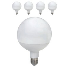 日間 LED 長型球泡 G95 12W, 黃光色, 5個