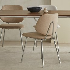 포블리스 RCO 알코 다이닝 체어, 1개, 베이지