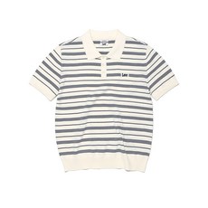 브랜드정품 리 LEE 스트라이프 카라 반팔 니트 아이보리 362262