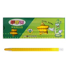 지구화학 학생용색연필 투명이 낱색 12자루, 노랑