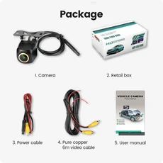 GreenYi AHD 1920x1080P 자동차 후방 카메라 170 ° 골든 피쉬아이 렌즈 풀 HD 나이트 비전 차량 후진 카, 01 G817-Sony, 01 CHINA, 1개