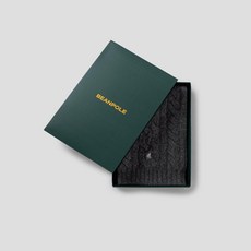 [백화점 정품] 빈폴 25SS [FW25]울 케이블 숏 머플러 - 애쉬 :BE5X84M214