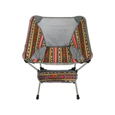 KOOLMAN 초경량 백패킹 체어 C형, 브라운 스트라이프, 1세트