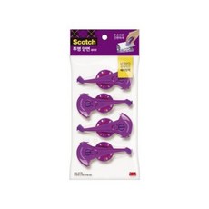 스카치 투명 양면 테이프 리필 세이빙팩 017R 4개 (8.4mmx8m), 단품, 단품
