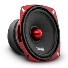 DS18 PRO-X6.4BM 라우드스피커 - 16.5cm(6.5인치) 미드레인지 레드 알루미늄 불릿 최대 500W 250W RMS 4옴 자동차 또는 트럭 스테레오 사운드, 총알, 10.2 cm(, 총알_4옴 | 10.2 cm(