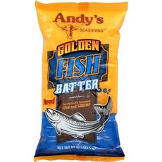 앤디스 골든 피쉬 배터 10온스 (2개 팩) Andys Golden Fish Batter 10 Ounces (Pack of 2), 1개