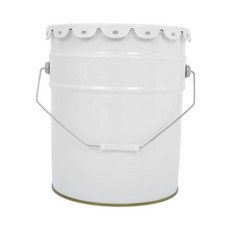 YSSHOP 손잡이와 뚜껑이 있는 금속 페인트 보관 용기 접착제 공예 산업 가정 DIY 프로젝트에 다용도로 사용 가능, 하얀색