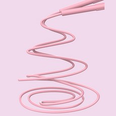 줄넘기 홈트레이닝 유산소 운동기구 핑크 실리콘 논슬립 그립 베어링 회전 다이어트, 1개, 에메랄드