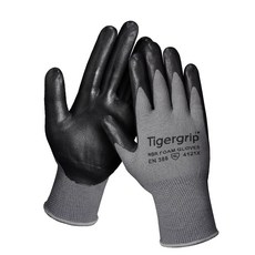 타이거그립 NBR폼코팅 니트릴 미끄럼방지 탁월한착용감 다용도 작업용 안전장갑, 10개, L사이즈