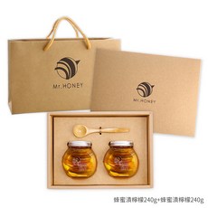 Mr.HONEY 蜂蜜先生 蜜漬禮盒, 1個, 蜂蜜漬檸檬240gX2