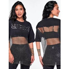 YS댄스 ZW 줌바 댄스복 상의 줌바웨어 여성 줌바댄스 Zumba 에어로빅복 락앤롤 스팽글 티셔츠 _ T1300