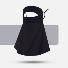 冰絲防曬面罩女夏季防紫外線開車騎行護眼角面罩薄款透氣遮陽臉罩