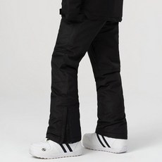 스키복 방한 빅사이즈 하의 바지 방수, 1개, 블랙