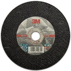 3M 실버 절단석 51791 5인치 125mm 그라인더날 철 스텐 컷팅날 금속용, 5개