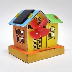 보보키트-태양광-풍차종이집, 갈색/상품, 1개