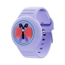 AIRTAG 호환 방수 실리콘 팔찌 입체 캐릭터 숨김형 스트랩, 2# 버터플라이 퍼플, 1개 2# 버터플라이 퍼플, 1개