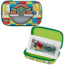 Innovative 미국매장정품+ Gabby's 필통 세트 아동용 스티커 및 젤 펜 포함 지퍼 잠금 몰드 퍼플 1890873, Star Wars.