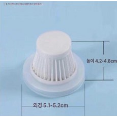 자동차 차량용 겸용 소형 무선청소기 휴대용 가정용, 기본 모델명/품번, 진공 청소기 필터 1개