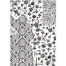 型染版(Stencil)-蝶古巴特diy-簍空模板-塗鴉模版-繪畫模版 A40-0346, 1個