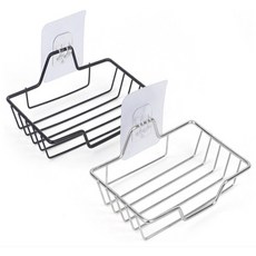 만보샵 스테인레스 부착식 받침대 물빠짐받침대, 블랙