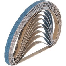 벨트사포 샌드 샌딩벨트 샌딩기 uxcell 10pcs 3/8" x 21" 샌딩 벨트 100 그리츠 지르코니아 연마 샌더 종이 페이퍼 금속 합금 목재 연마용 파란색, 80 Grits