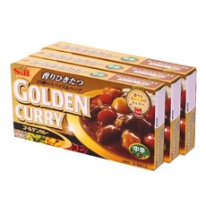 에스앤비골든 카레 중간매운맛, 198g, 3개