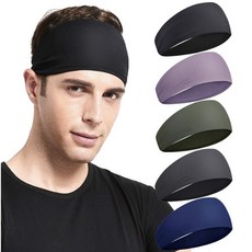 헤어밴드 남녀 공용 땀 흡수 헬스 런닝 등산 요가 운동 머리띠 단체 대량