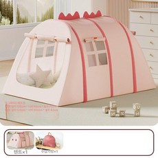 가온슬기 실내텐트 싱글 침대텐트 방풍 아기 우풍차단, 1개, 1단 메쉬 도어 커튼 핑크 소형 +