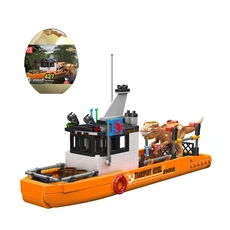 몰드 킹 29002 427PCS 티라노사우루스 운송선 공룡 알 모델 키트 소형 블록 장난감, 01 1 set