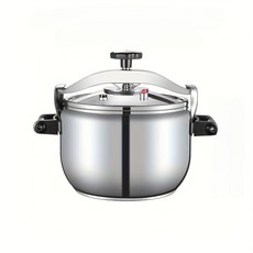 스테인리스강 압력솥 상업용 초대용량 부뚜막 겸용 주방 압력솥 25명, 1세트, 실버, 15L