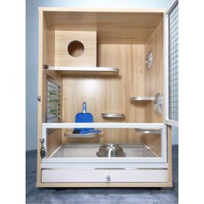 다람쥐 친칠라 케 J44 햄스터 친칠라케 600 빌라 P65 친질라 A모델, 패키지 4도어 유심 서랍장, 1개