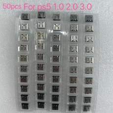 50pcs 100% Ps5 Dualsense 5 게임 컨트롤러 BDM-010/020/030 유형 C USB 전원 소켓 커넥터 포트