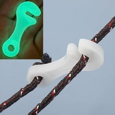 텐트 야광 스토퍼 1P 스트링가드 로프 캠핑용품 클립 길이조정 소품