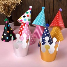 派對帽 皇冠帽 派對頭飾 裝飾品, multicolor, 1個