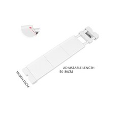 조절 가능한 벽걸이 옷장 정리대 주방 선반 캐비닛 스탠드, 01 Width10cm-50-80cm