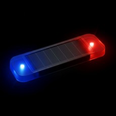 생활해랑 태양광 추돌방지 안전 led 경고등 경광등, 블루+레드