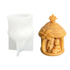 크리스마스 촛불집형 촛불집형 촛불을 위한 크리스마스 촛불 실리콘 곰팡이를 위한 실리콘 곰팡이 비스틱을 위한 용이