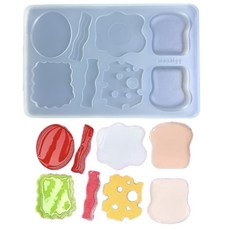 맛있는 간식 금형 샌드위치 버거 실리콘 금형 토스트 버거 베이킹 금형, 1개, A