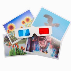 嗨購 DIY紅藍3D眼鏡 幼兒小學生趣味科技手工製作偏光立體眼鏡