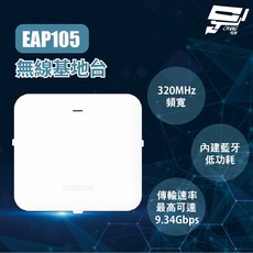 Edgecore EAP105 無線基地台 320MHz頻寬 4K-QAM 低延遲, 1個