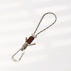 다채색 파라코드 직조 카라비너 캠핑 등산용 물병 걸이 키체인 배낭 부속품 야외 액세서리, 1개, 카페색 Coffee