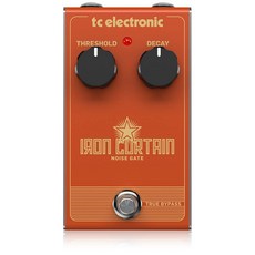TC Electronic IRON CURTAIN NOISE GATE 아날로그 노이즈 게이트 페달 기타 이펙터 아날로그 회로 설계 간단한 조작 트루