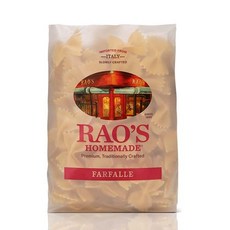 라오스 홈메이드 파르팔레 파스타 454g 전통 방식 프 Rao's Homemade Farfalle Pasta 16oz Traditionally Crafted Premiu, 16온스(1팩), 1개